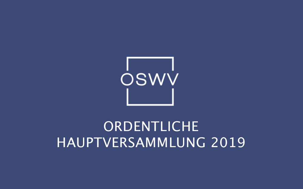 OSWV Ordentliche Hauptversammlung 2019